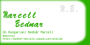 marcell bednar business card